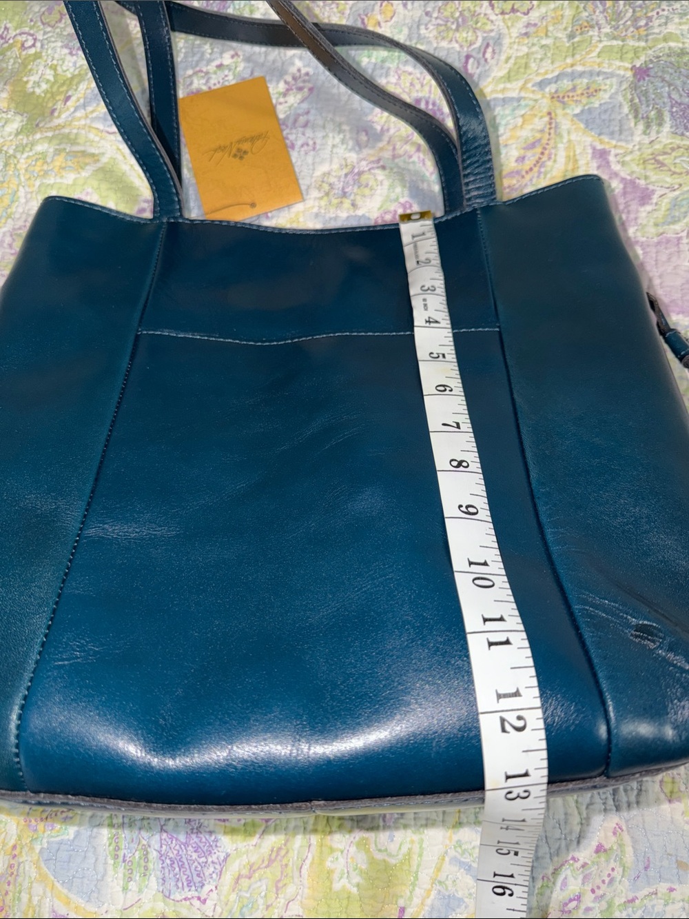 Patricia Nash Vintage Veg tan Everton tote Lapis P970333 NEW with Dust cover - Picture 12 of 16